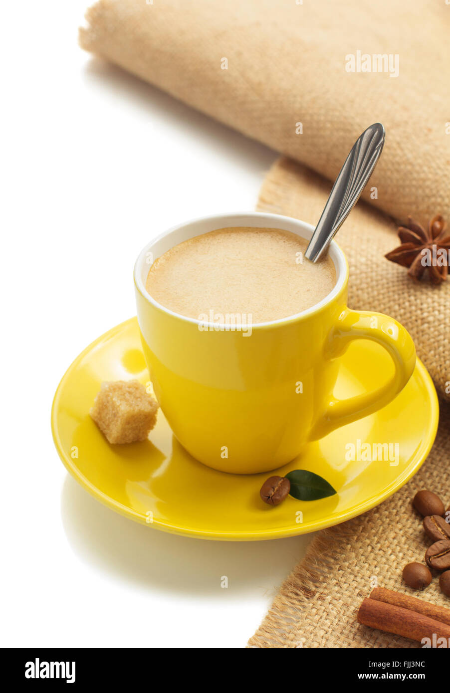 cup of coffee isolated on white background Stock Photo - Alamy
