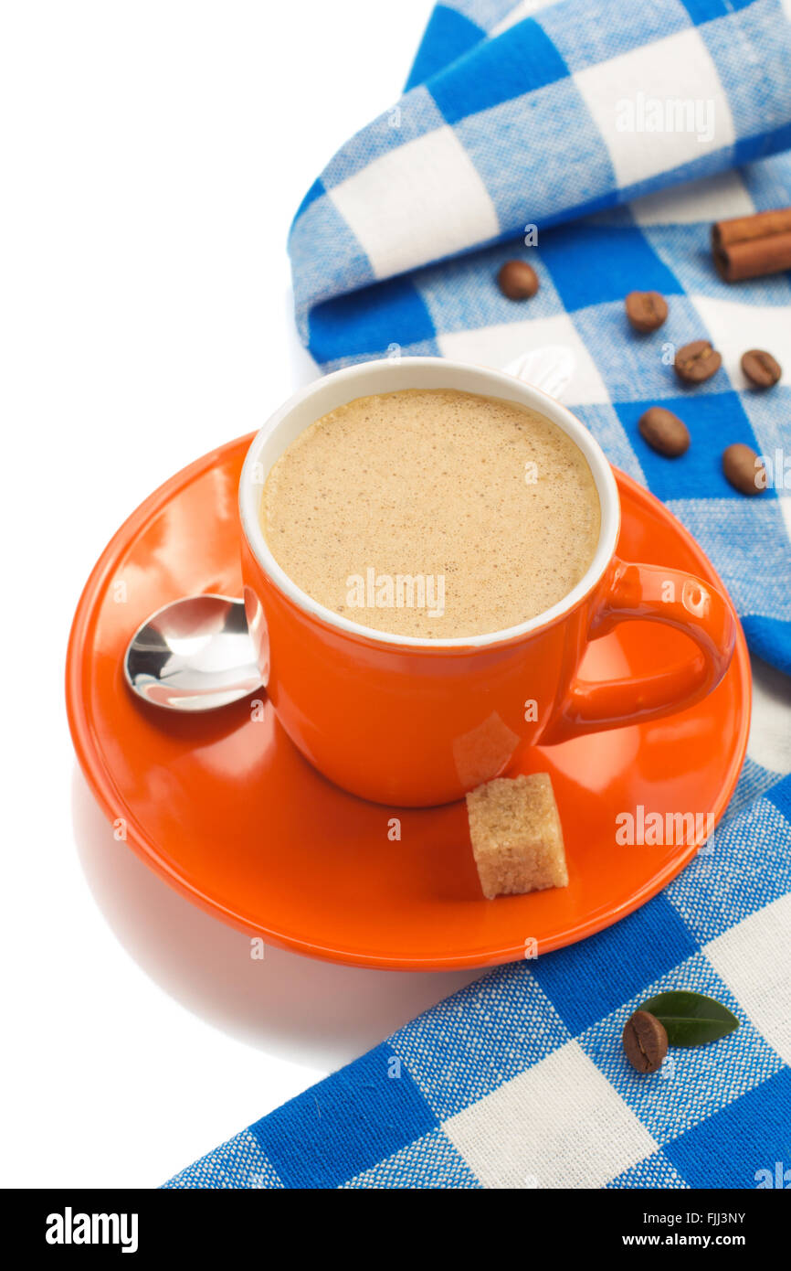 cup of coffee isolated on white background Stock Photo - Alamy