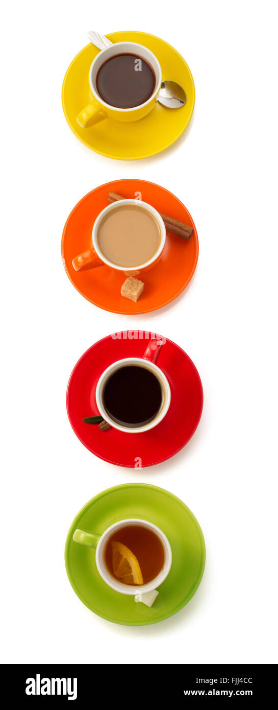 cup of coffee isolated on white background Stock Photo - Alamy