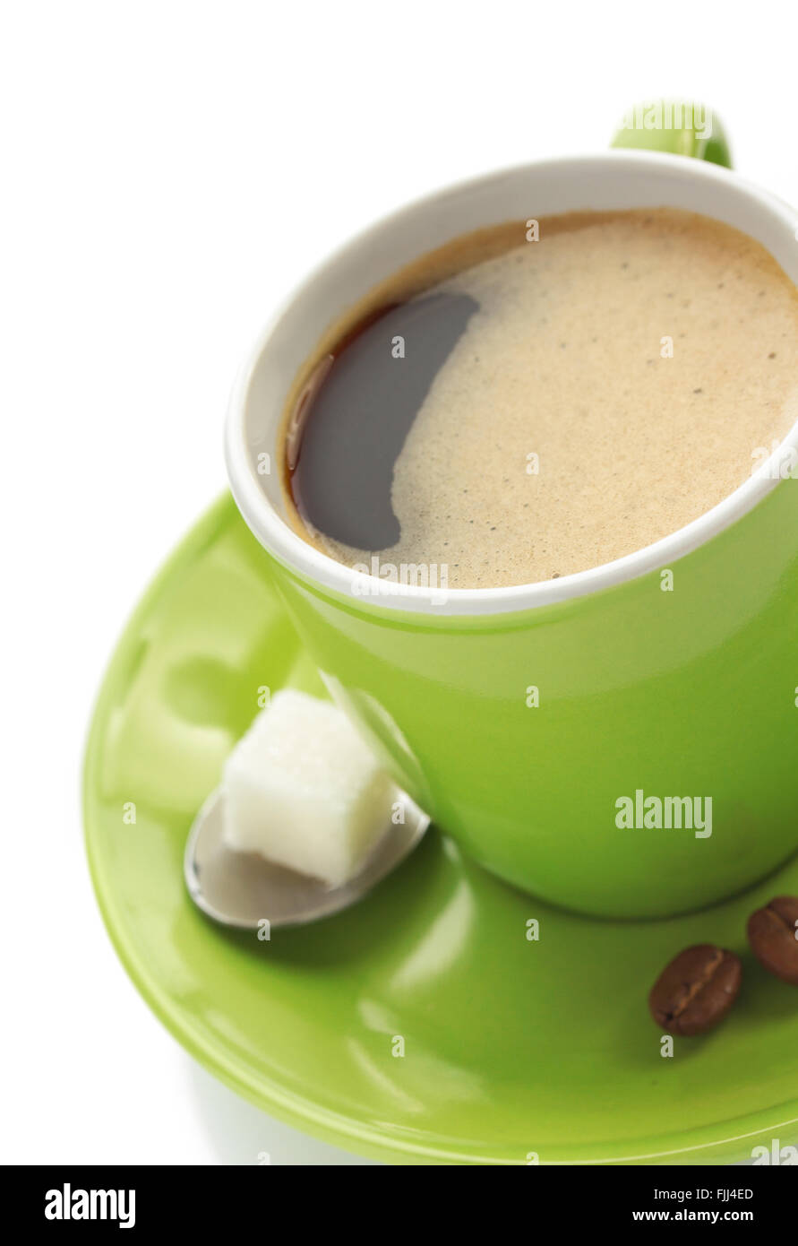 cup of coffee isolated on white background Stock Photo - Alamy