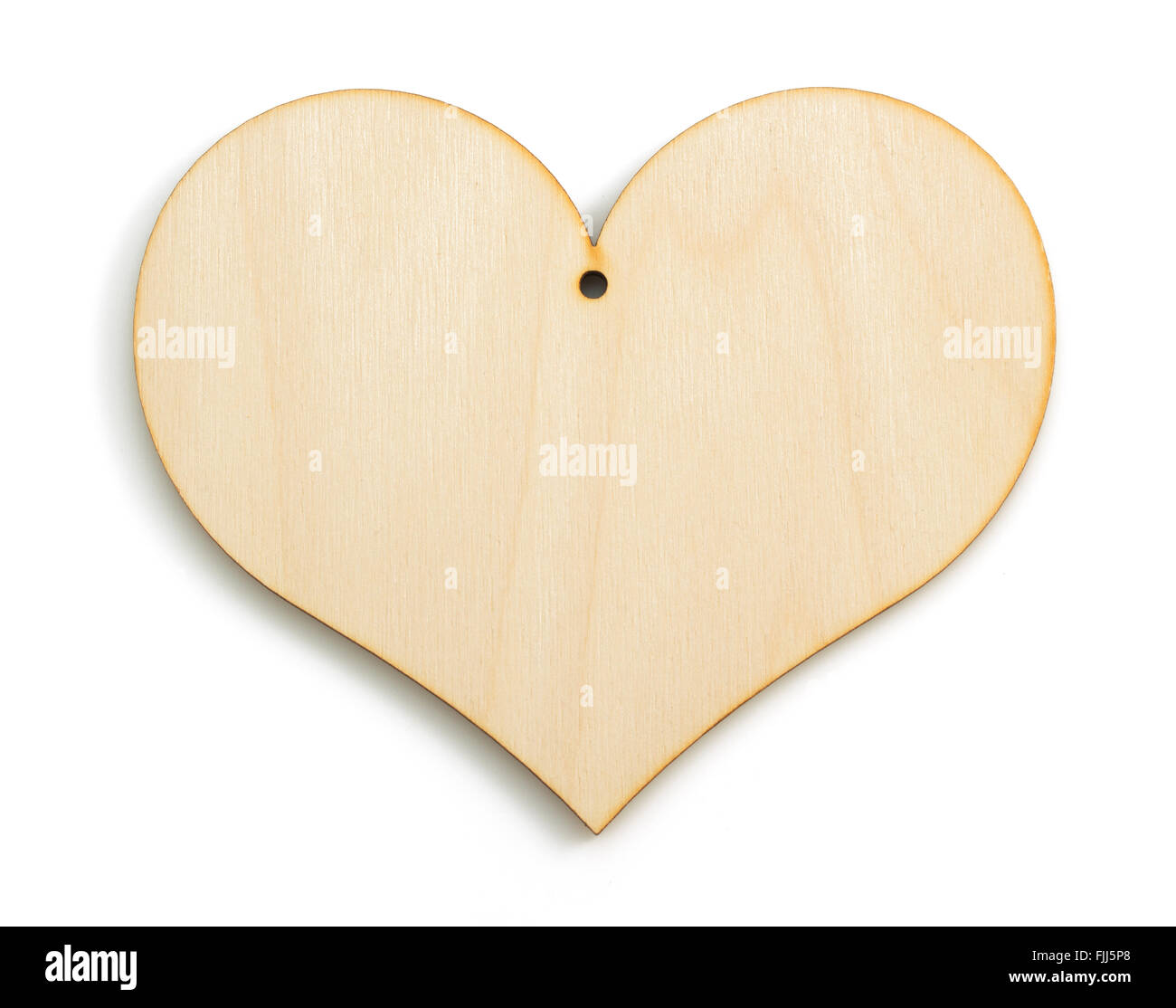 wooden heart form isolated on white background Stock Photo - Alamy