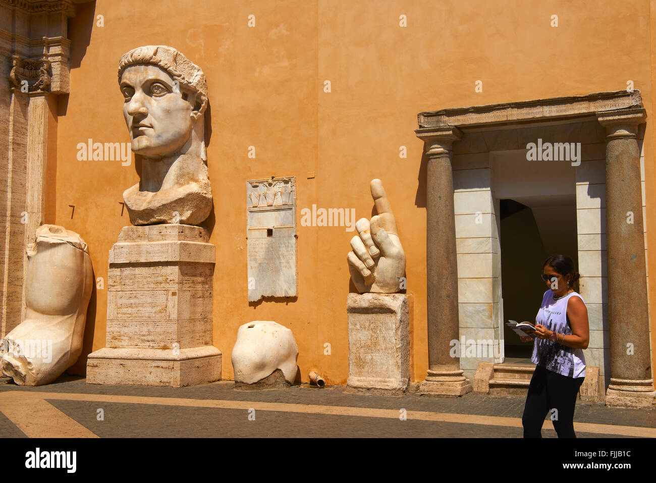 Palazzo dei Conservatori, Remains of statue of Emperor Constantine II ...
