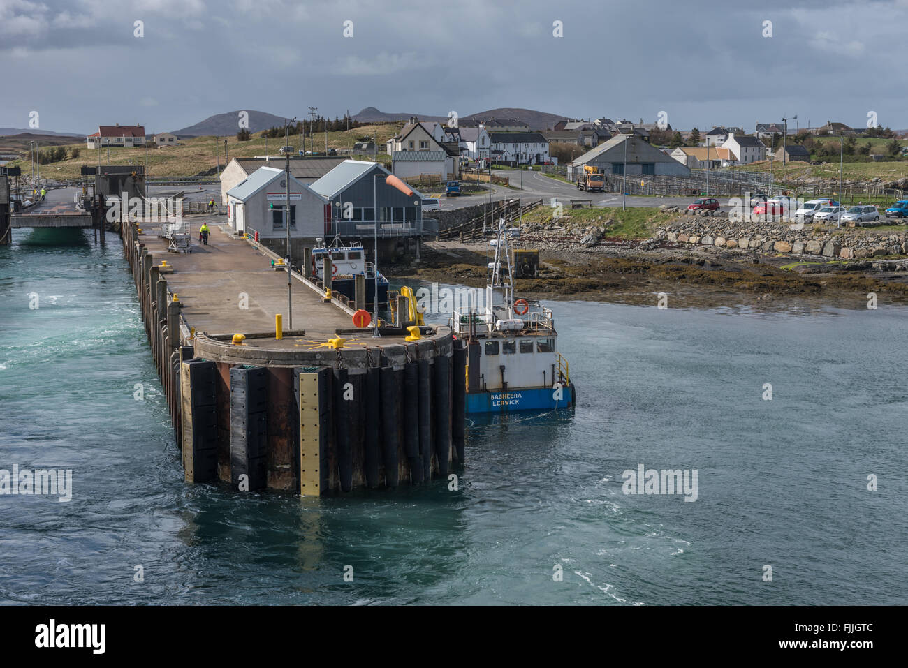 Lochmaddy Pier North Uist Scotland Stock Photo Alamy