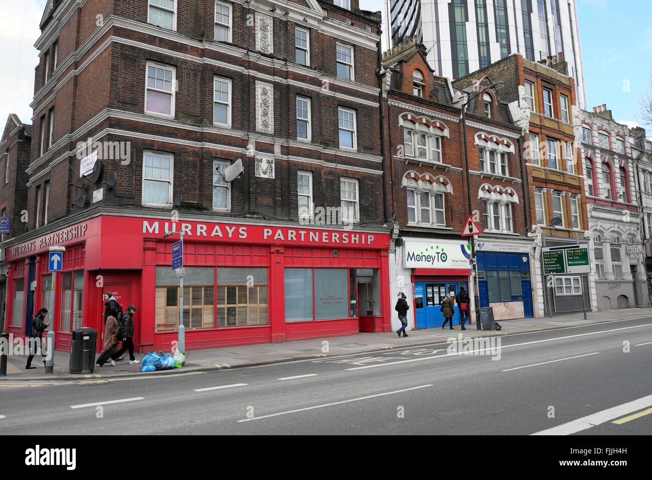 Solicitors office Murrays Partnership on Walworth Road, Elephant and Castle in London  KATHY DEWITT Stock Photo