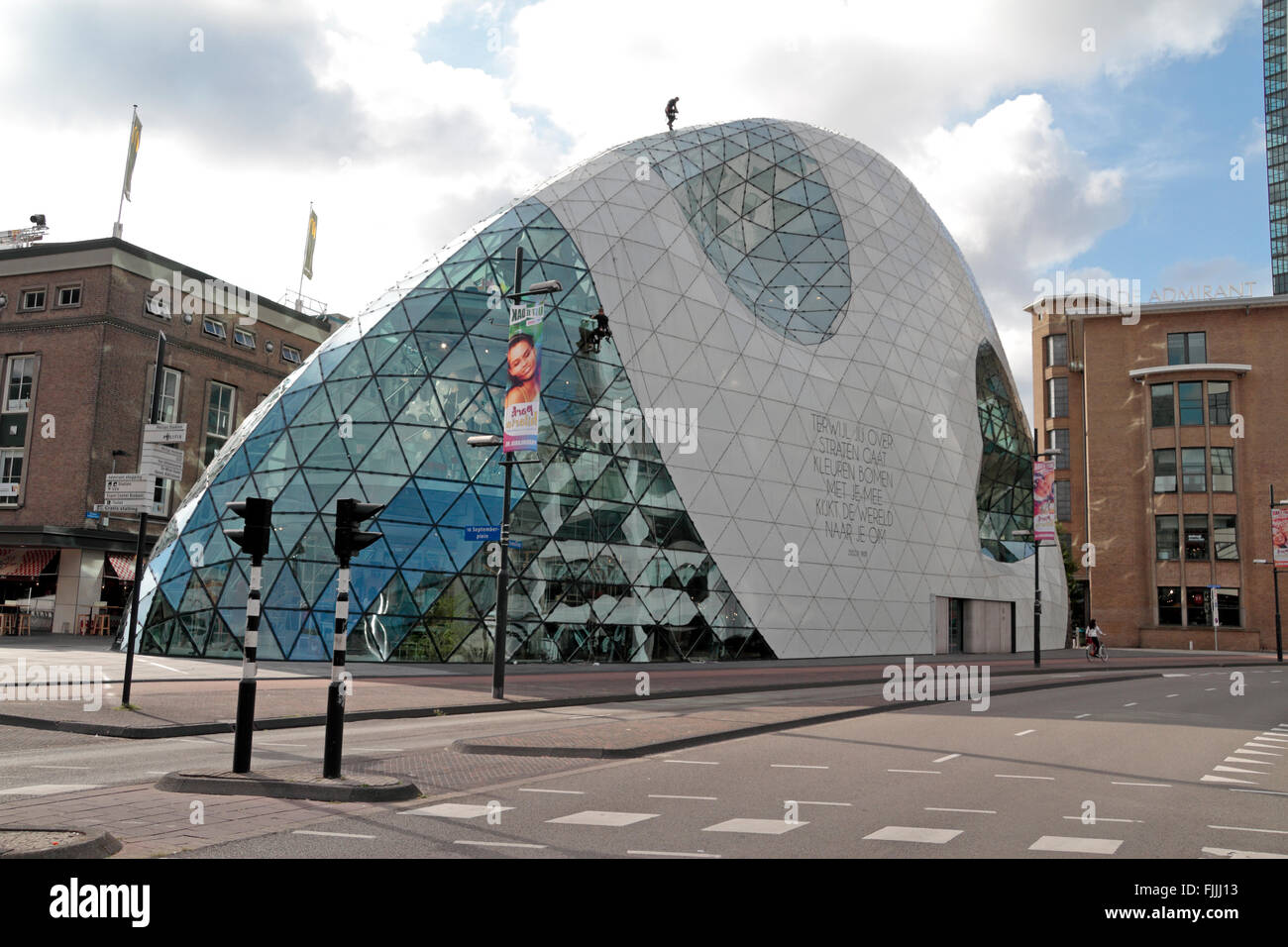 'The Blob', designed by Massimiliano Fuksas in Eindhoven, Noord-Brabant, Netherlands. Stock Photo