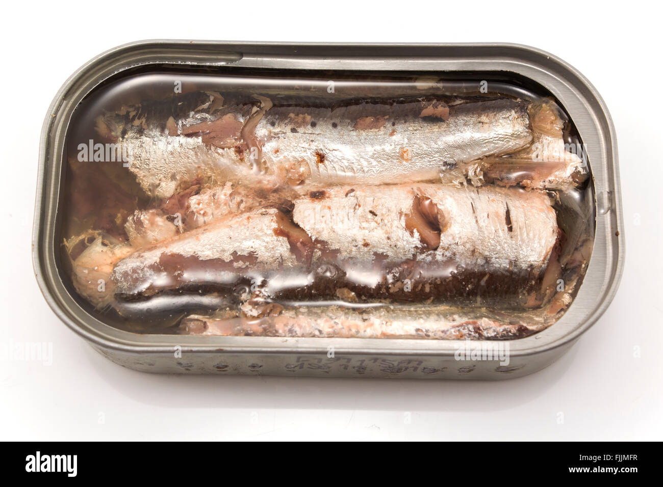 Sardines in oil Canned Stock Photo Alamy