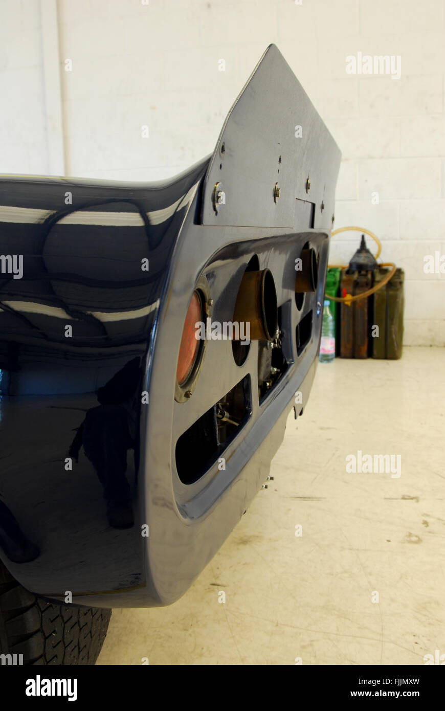 McLaren M1 historic racing car spoiler Stock Photo