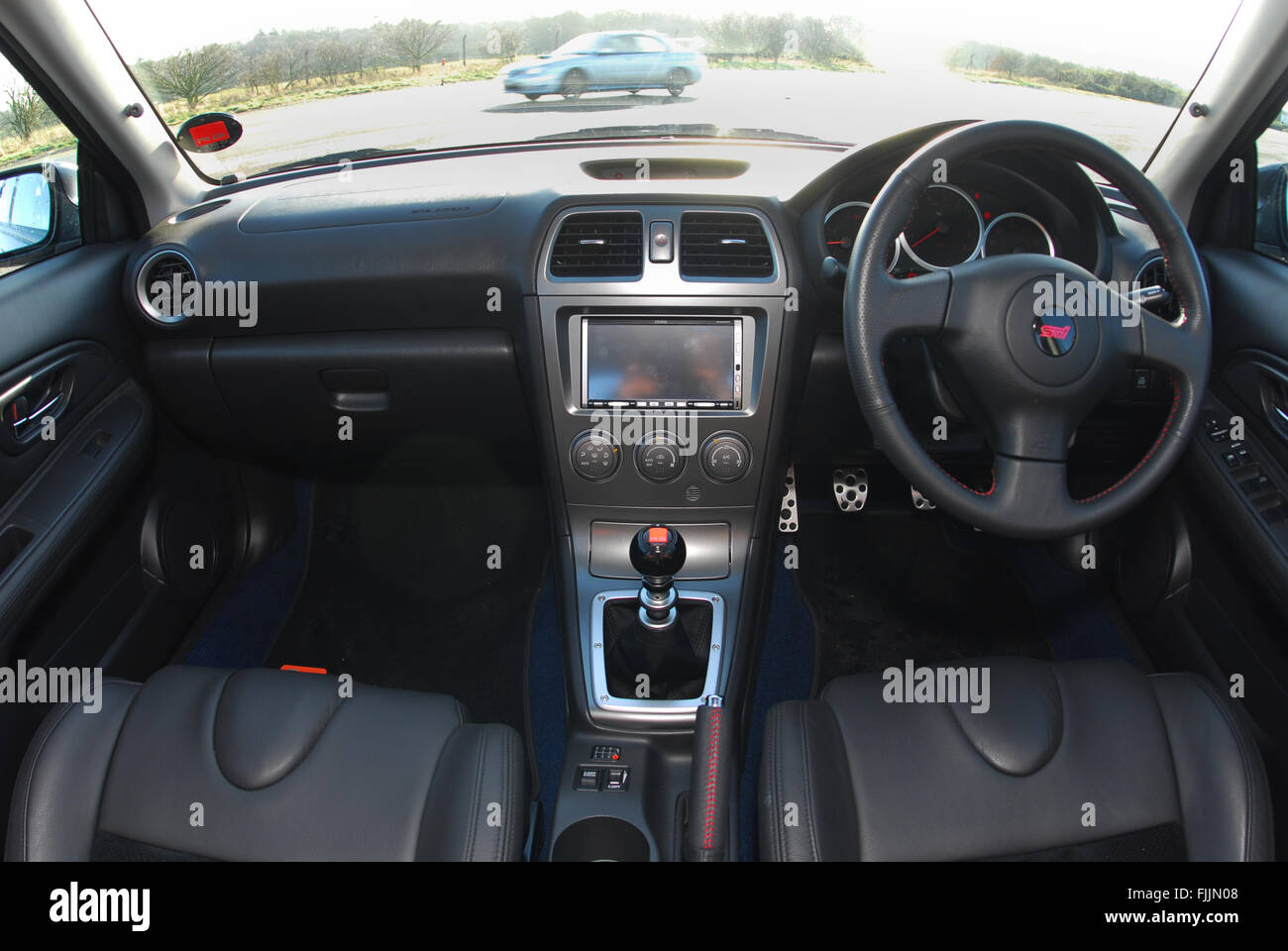 2006 RB320 special edition Subaru Impreza 4x4 sports car interior Stock Photo