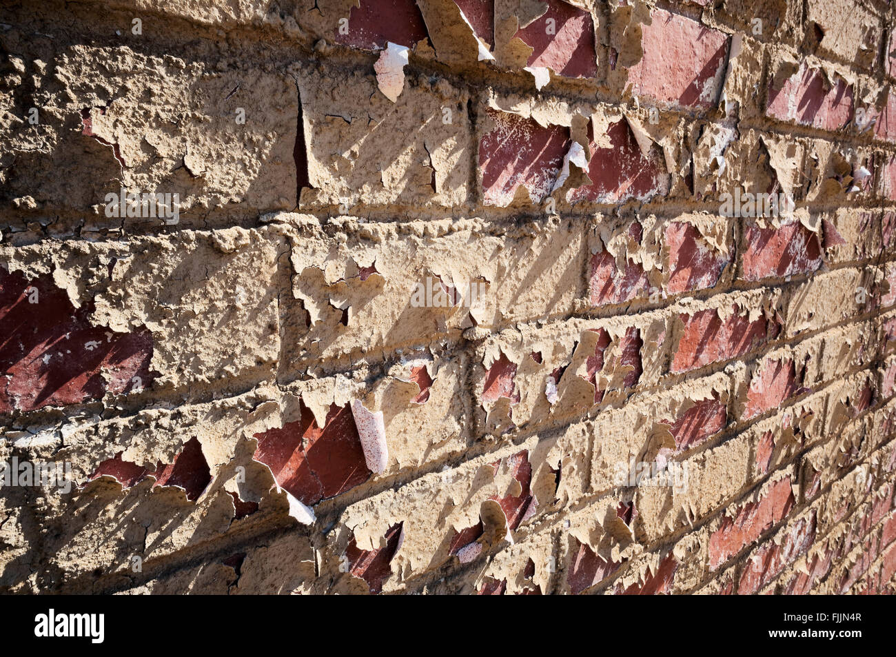 peeling paint on brick Stock Photo Alamy