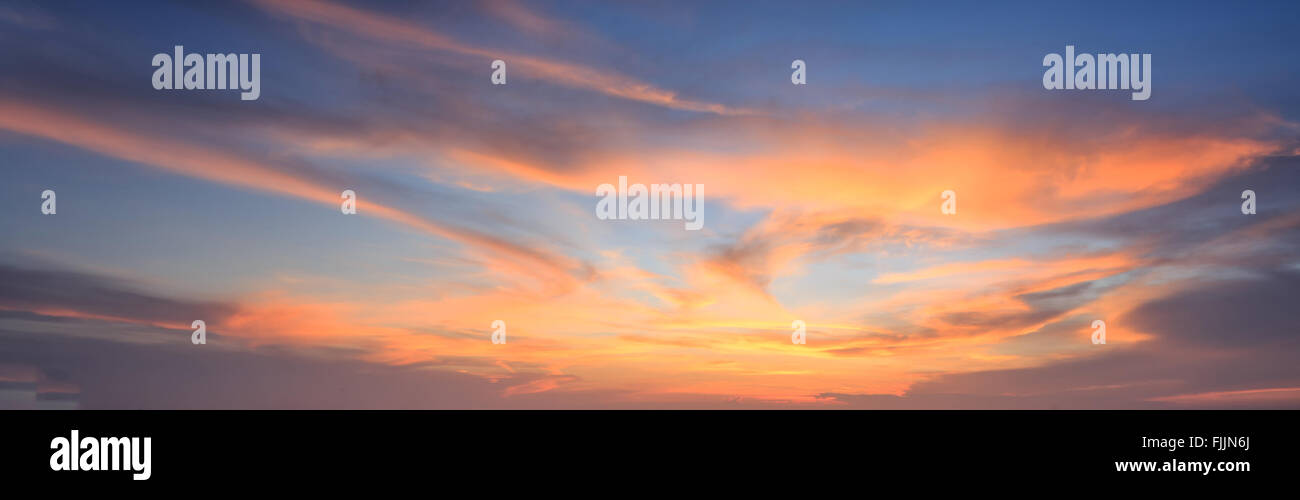 Sky Gold Color Natural background panorama of the gold color sky and beautiful water ...
