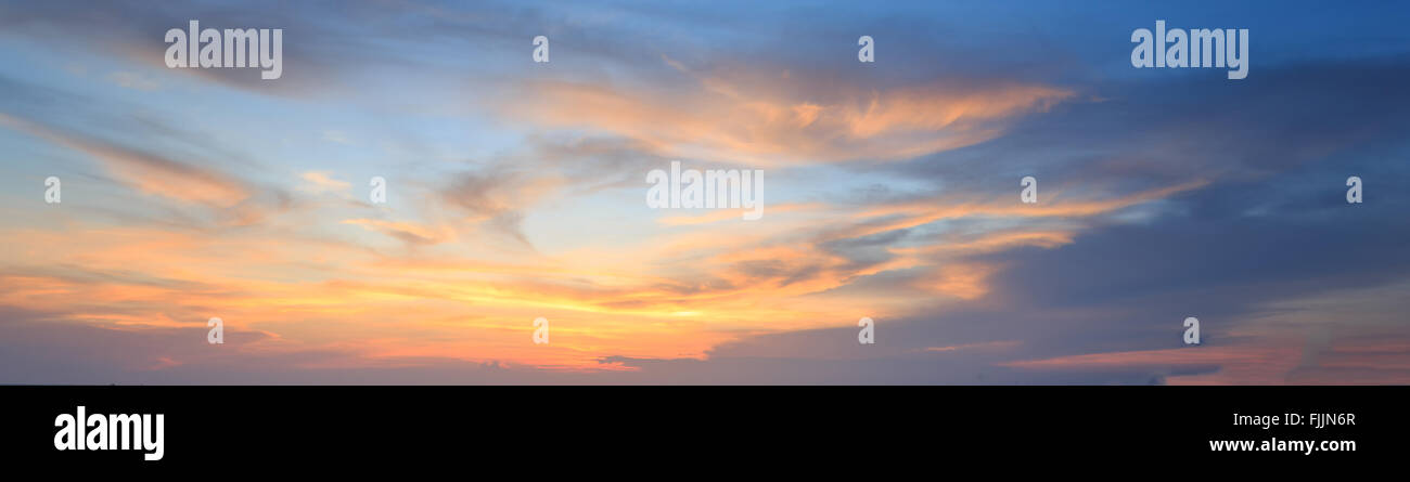 Sky Gold Color Natural background panorama of the gold color sky and beautiful water ...