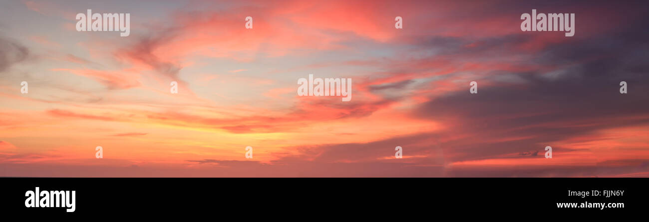 Sky Gold Color Natural background panorama of the gold color sky and beautiful water ...