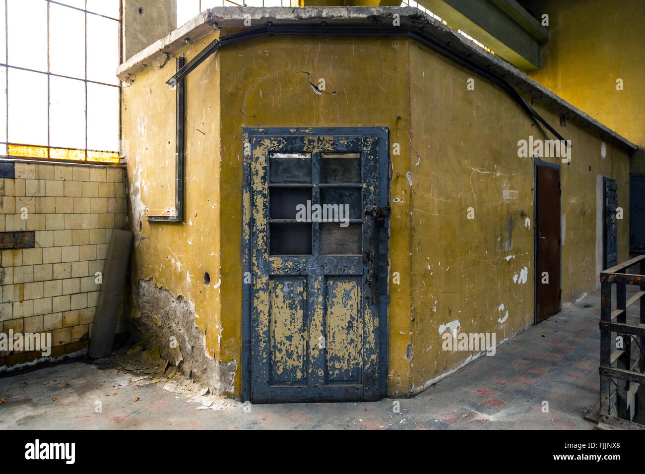 Abandoned industrial interior Stock Photo