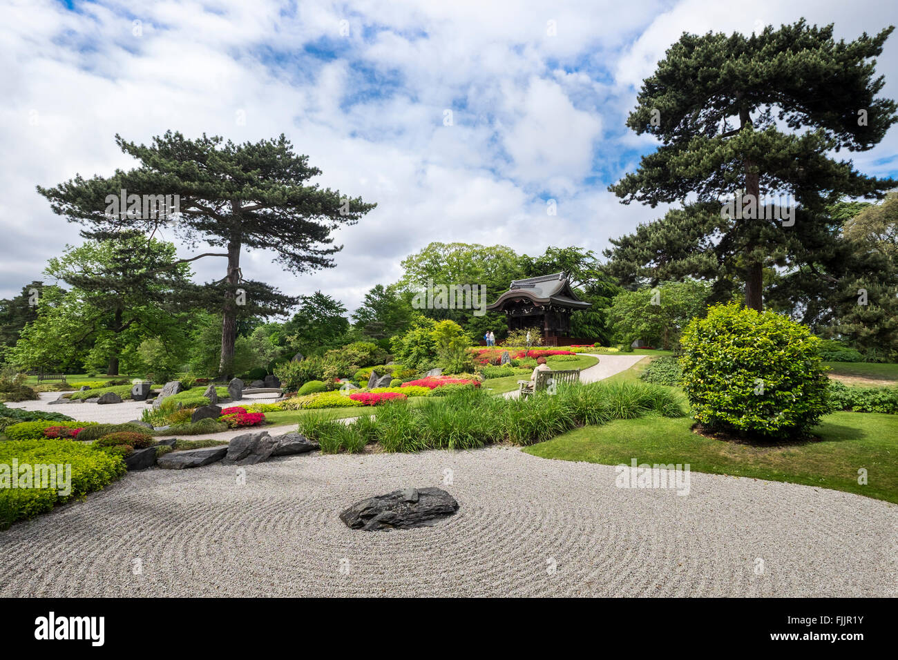The Japanese garden Kew Gardens Stock Photo