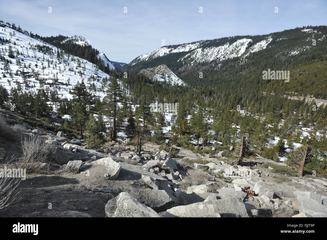 Echo Summit, California, USA. 1st Mar, 2016. Mountains at an elevation
