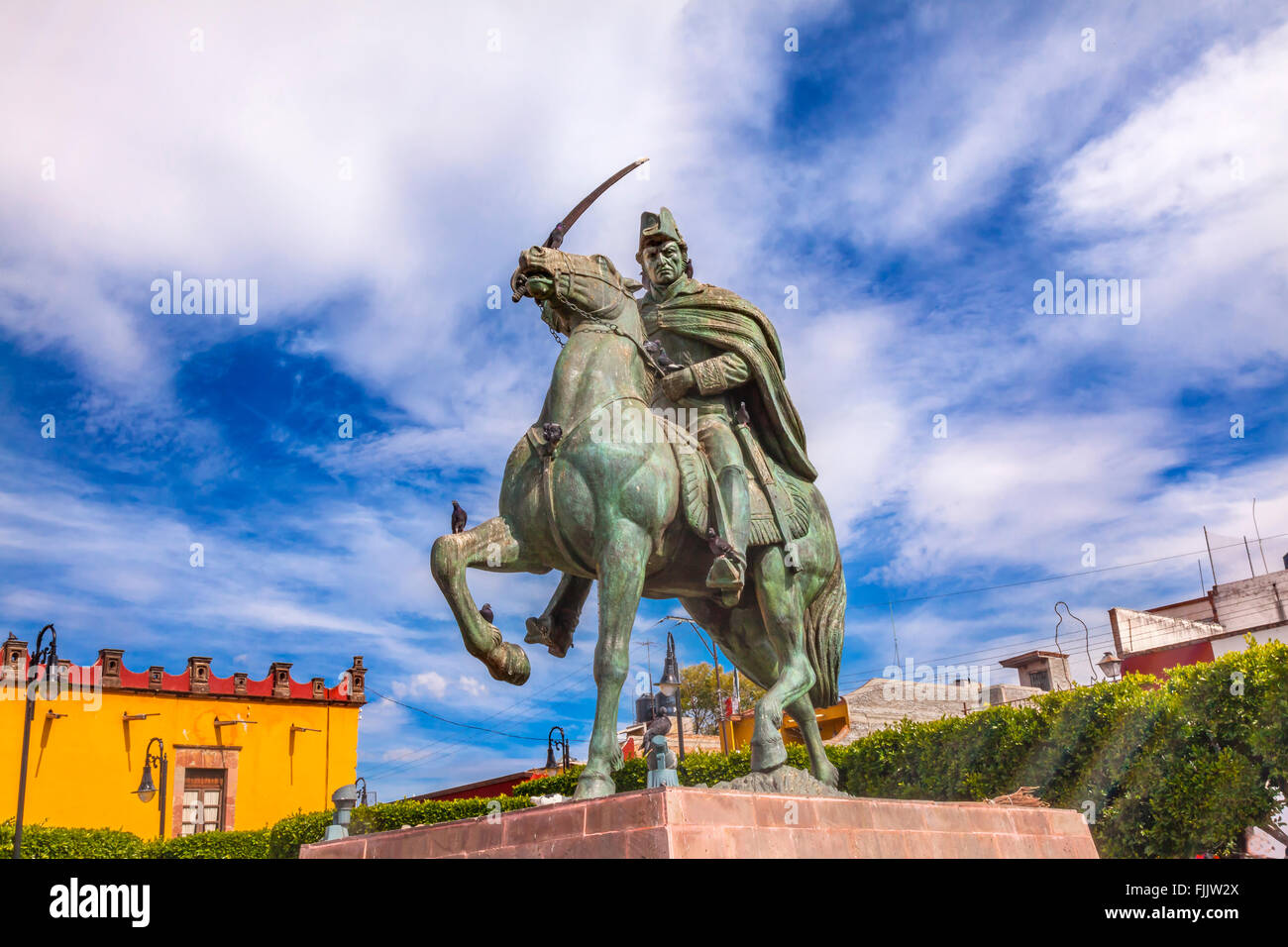 General Ignacio Allende Statue Plaza Civica San Miguel De Allende 