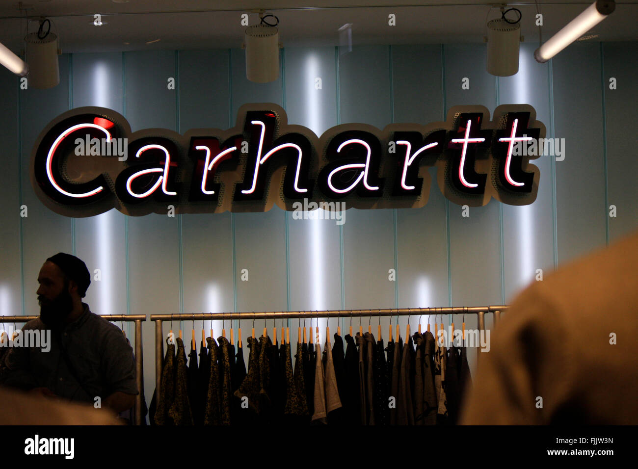 Markenname: 'Carhartt', Berlin. Stock Photo