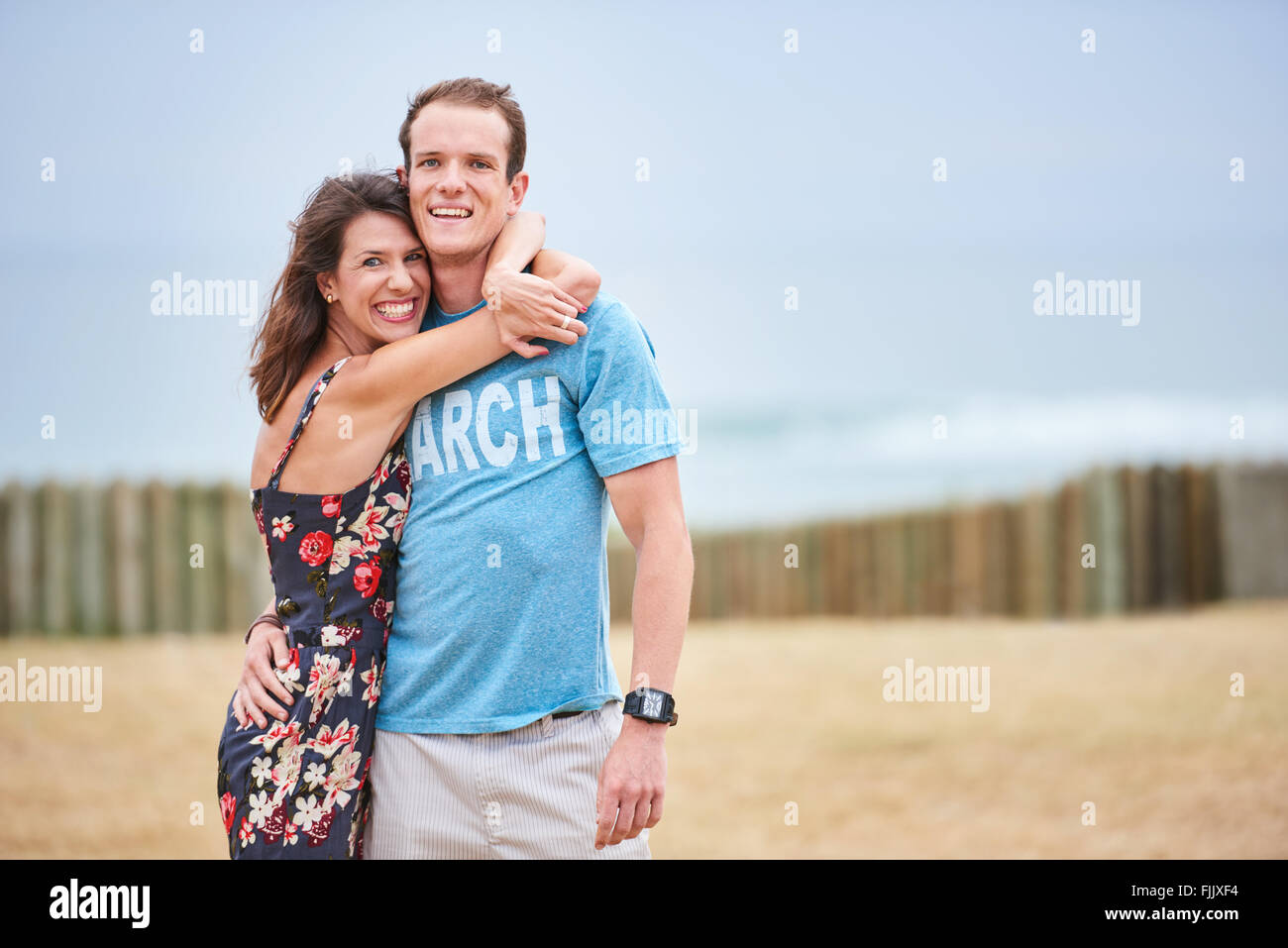 Sister showing love for her brother with a big hug Stock Photo - Alamy