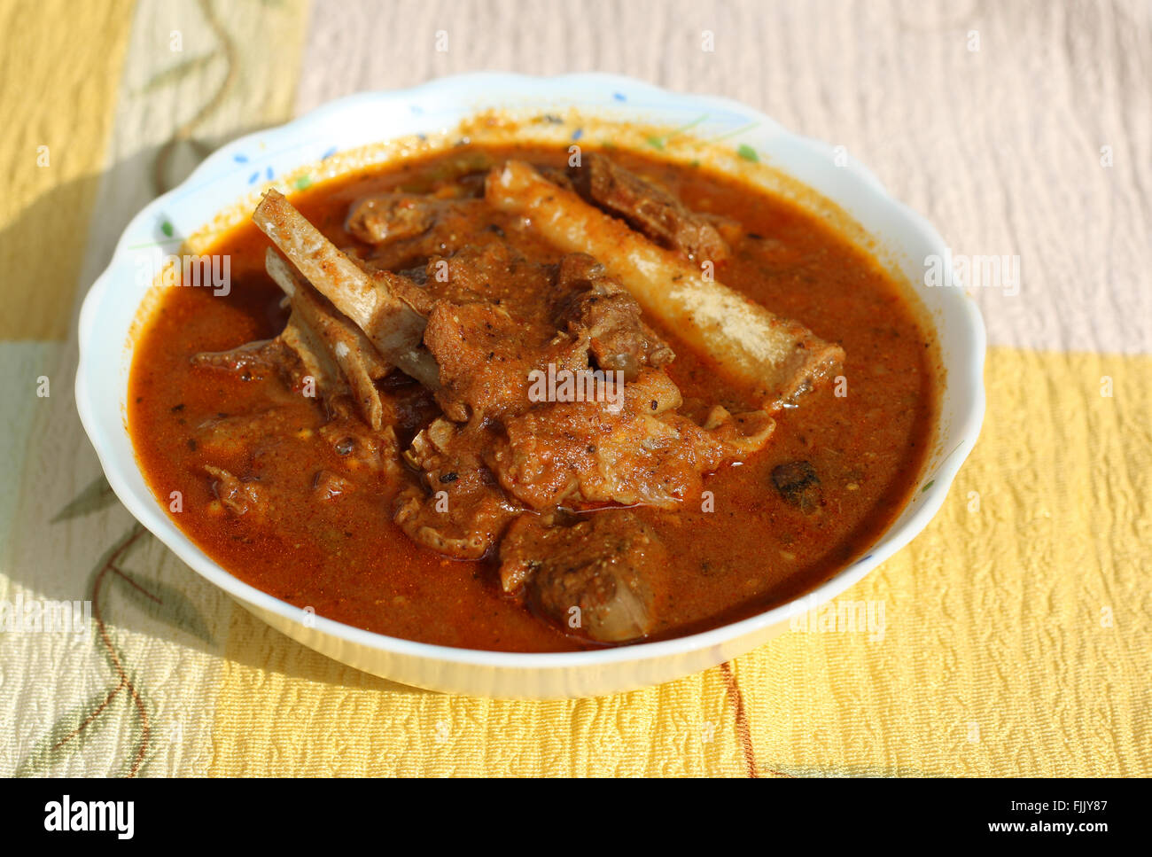 Indian style mutton curry Stock Photo - Alamy