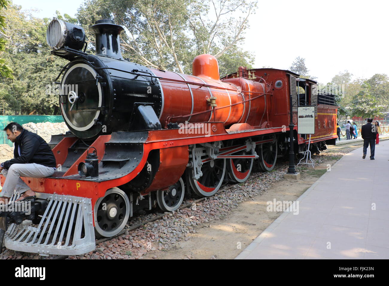 Antique rail engine, National Rail Museum, New Delhi Stock Photo Alamy