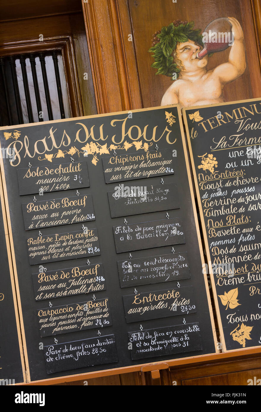 French Restaurant Menu