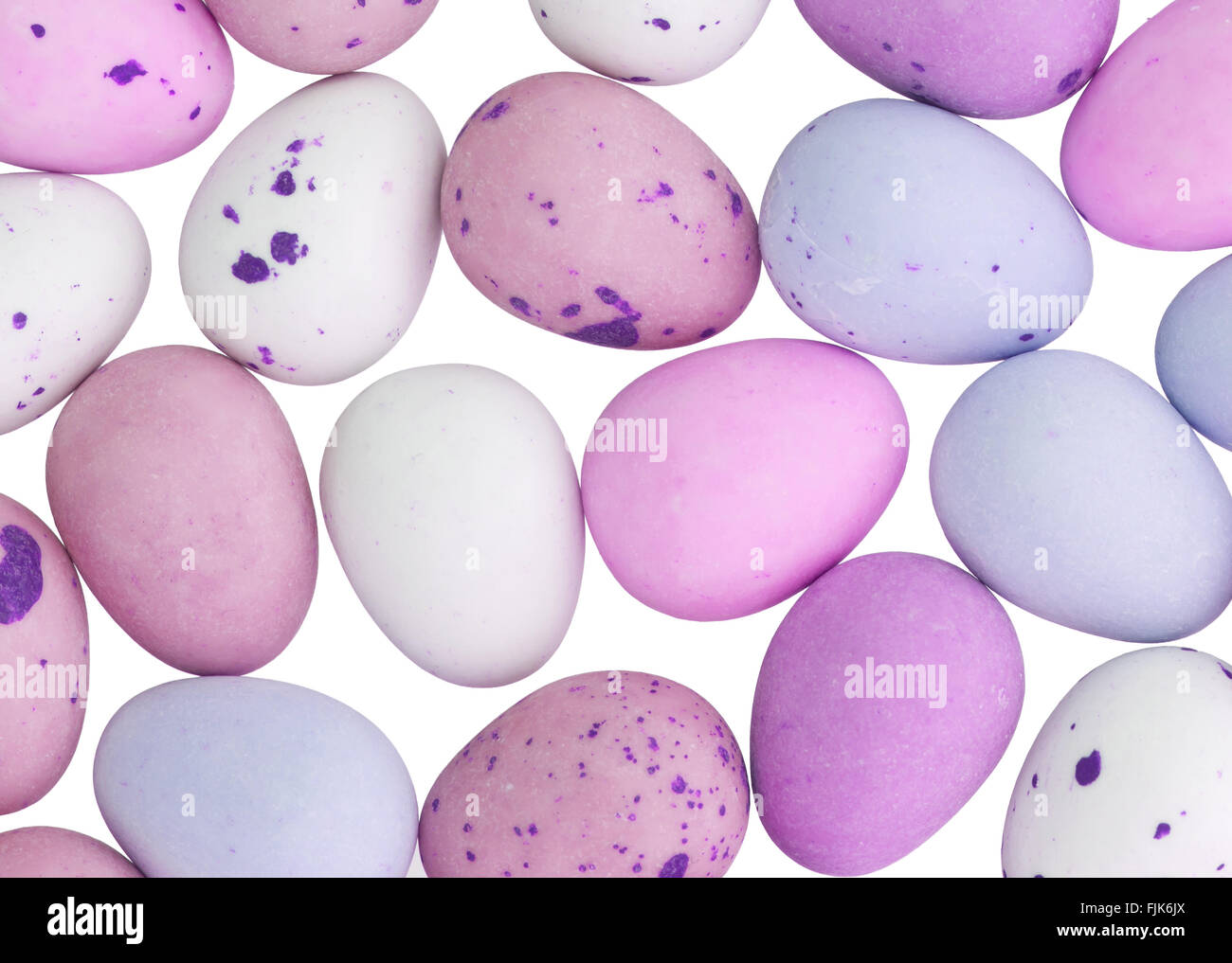 Assorted colorful chocolate easter eggs isolated on white Stock Photo ...