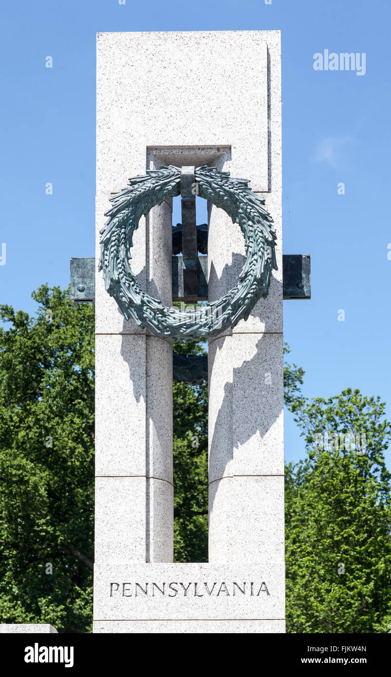 World War II memorial in Washington DC Stock Photo - Alamy