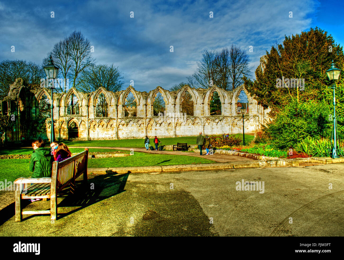 St. Marys Abbey, Museum Gardens, York Stock Photo Alamy