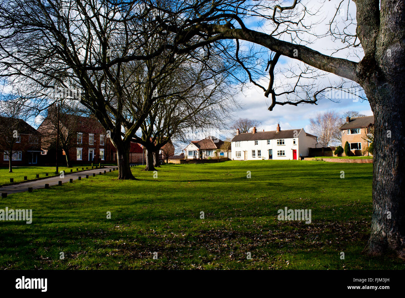 Village Green, Wolviston, Billingham on Tees Stock Photo Alamy