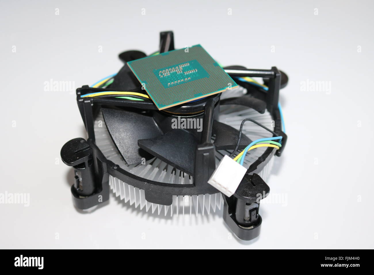 heatsink and cpu processor fan technology IT computers Stock Photo Alamy