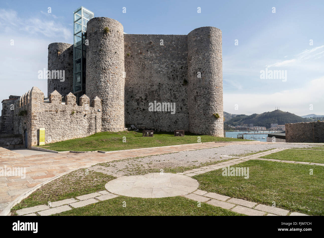 Castillo de Santa Ana,  Castro Urdiales,Cantabria,Spain Stock Photo