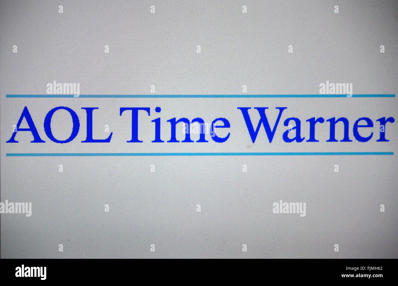 Markenname: 'AOL Time Warner', Berlin. Stock Photo