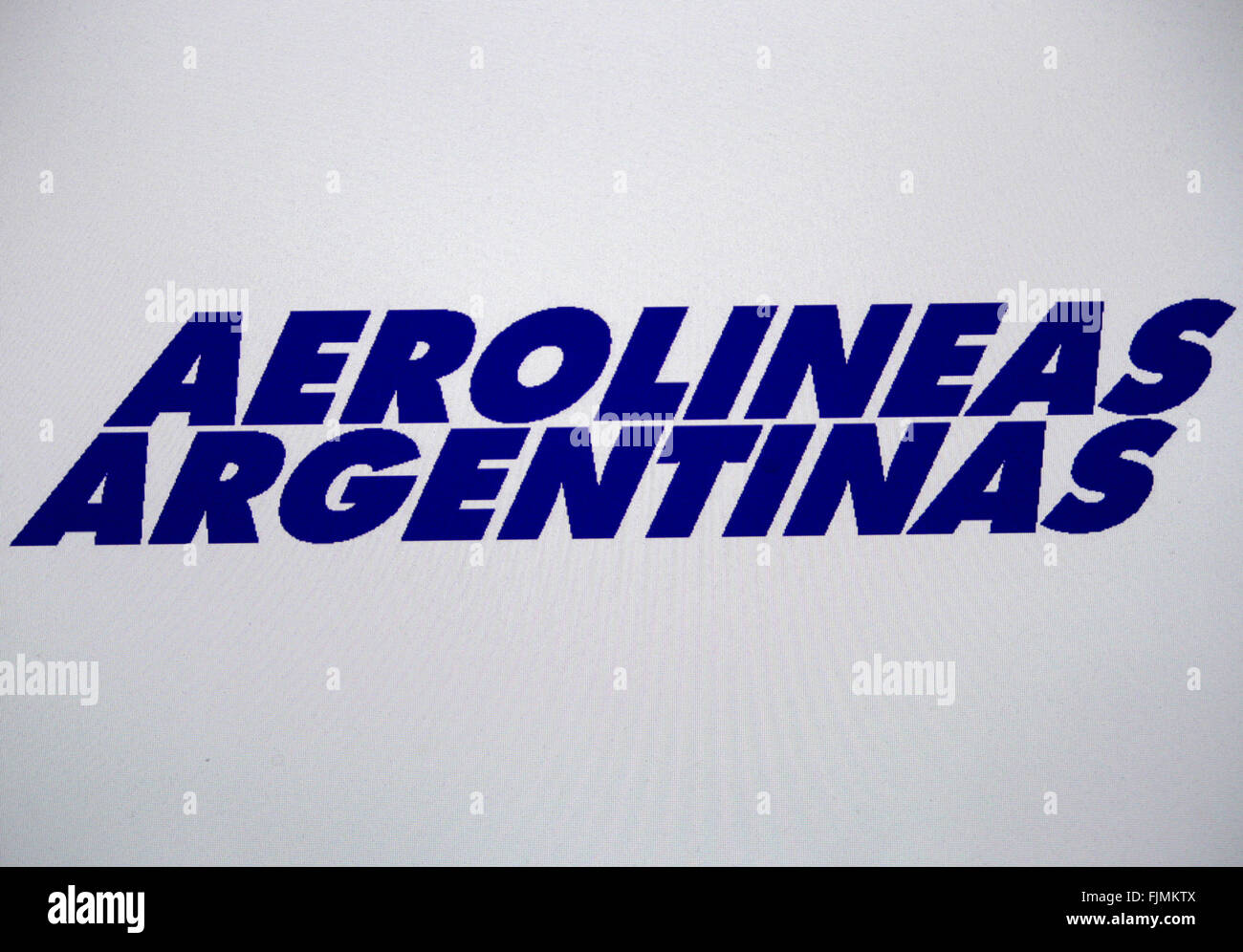 Markenname: 'Aerolineas Argentinas', Berlin. Stock Photo