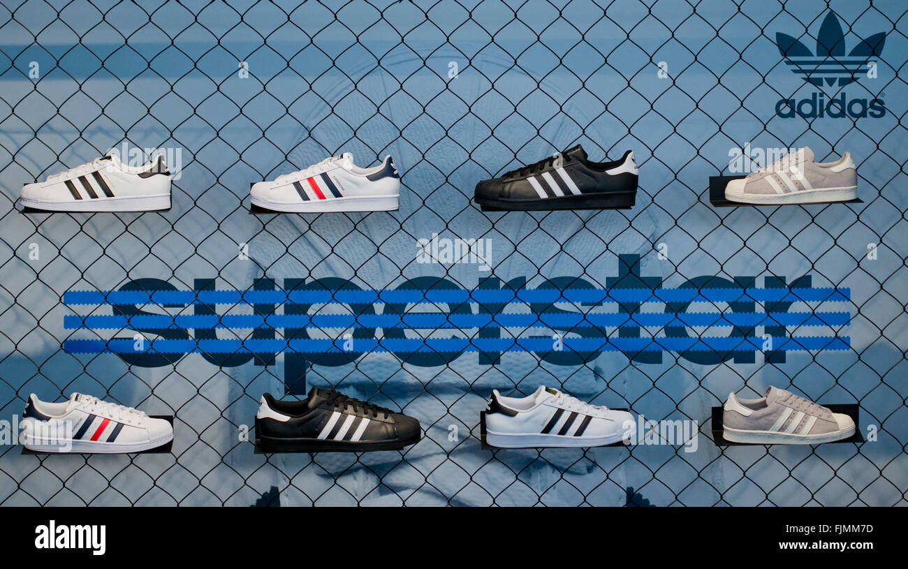 Herzogenaurach Germany. 03rd Mar 2016. Shoes from sportswear