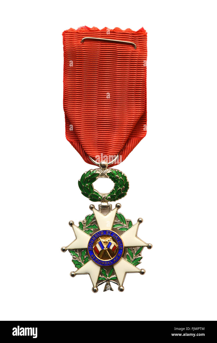 Legion of Honour medal, National Order of the Legion of Honour of France, Ordre national de la Légion d'honneur Stock Photo