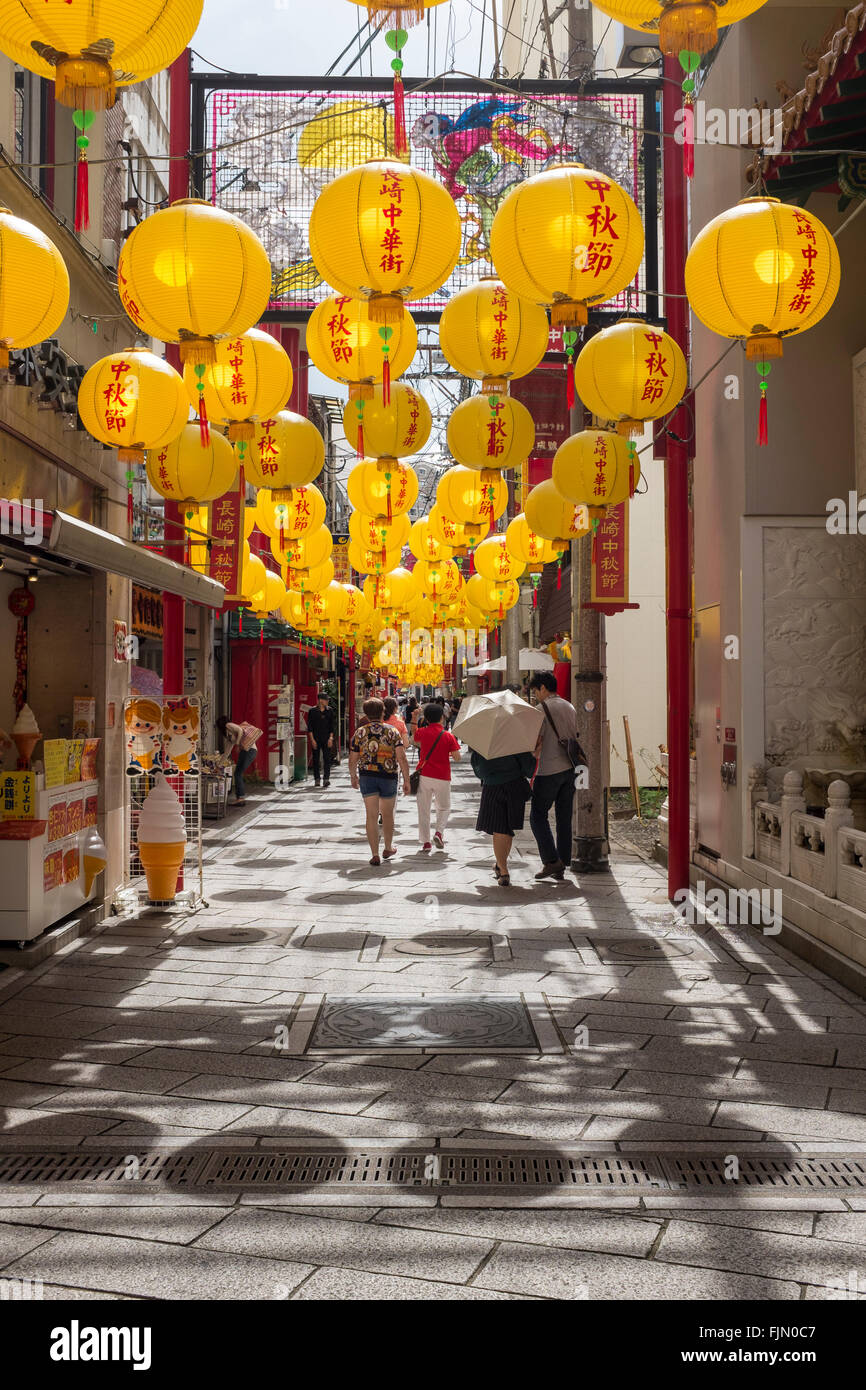 Nagasaki Chinatown during the Lantern Festival, Japan Stock Photo Alamy