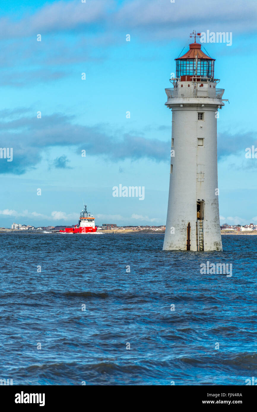Lighthouse at New Brighton Stock Photo Alamy