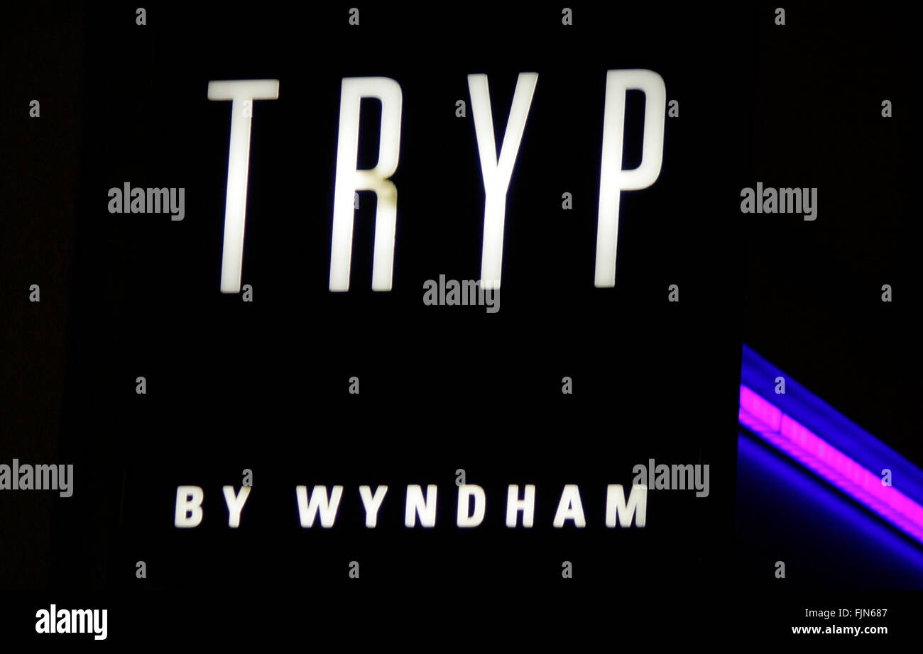 Markenname: 'Tryp by Wyndham', Berlin. Stock Photo