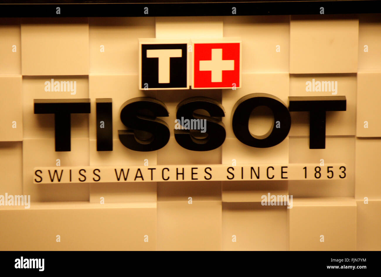 Markenname: 'Tissot', Berlin. Stock Photo