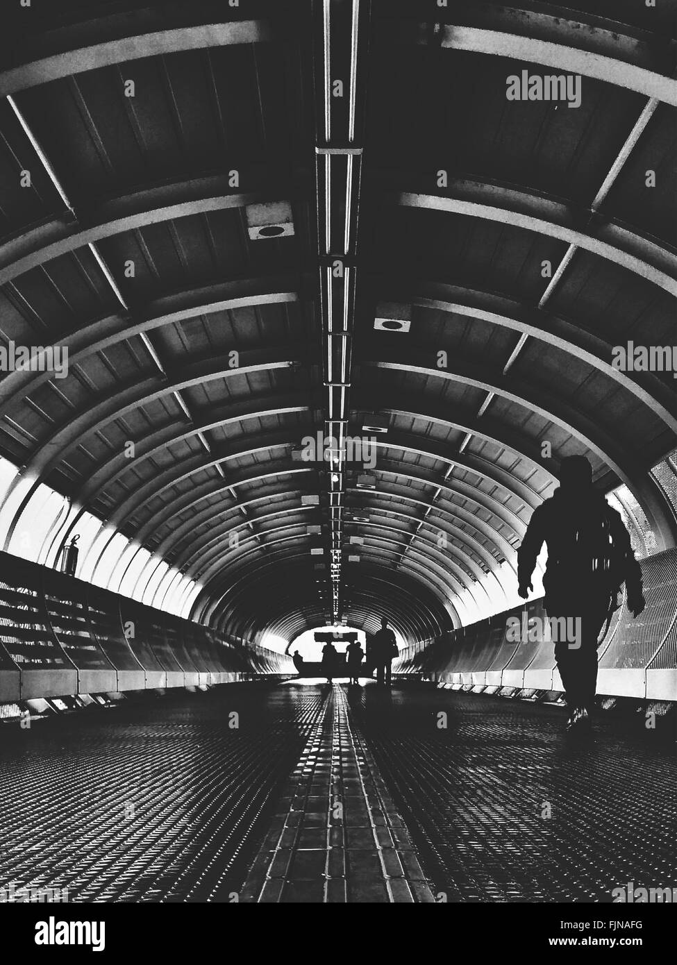 People Walking In Tunnel Ceiling Stock Photos People Walking In