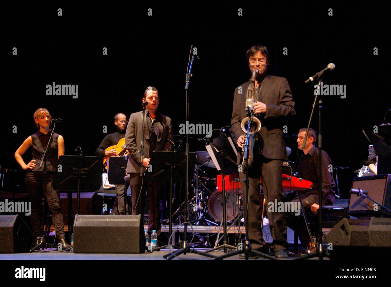 Impressionen - Auftritt von 'Orchestre National de Jazz', Jazzfest 2010, Haus der Berliner Festspiele, 7. November 2010, Berlin. Stock Photo