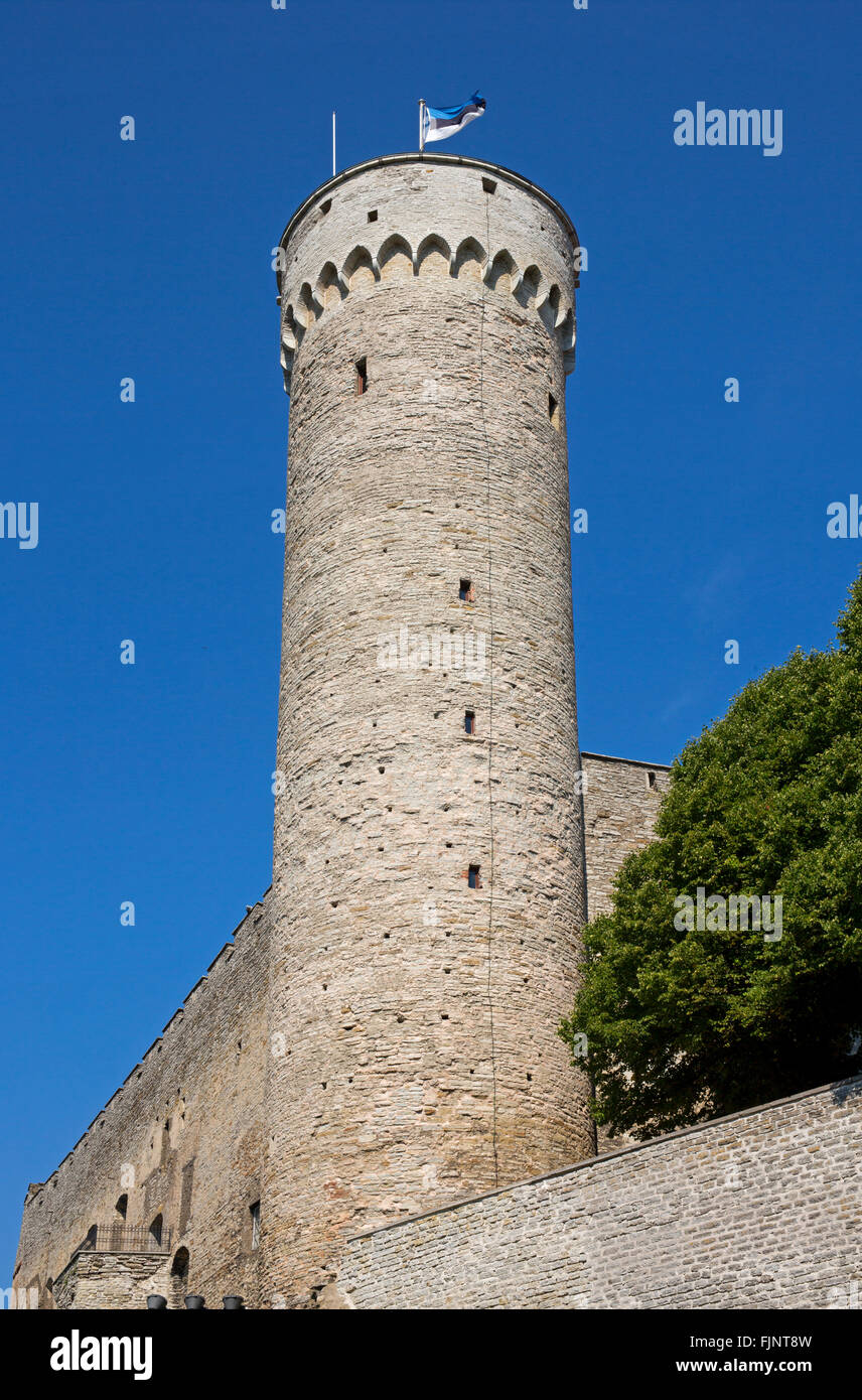 geography / travel, Estonia, Tallinn, tower of the castle on the cathedral hill, Additional-Rights-Clearance-Info-Not-Available Stock Photo