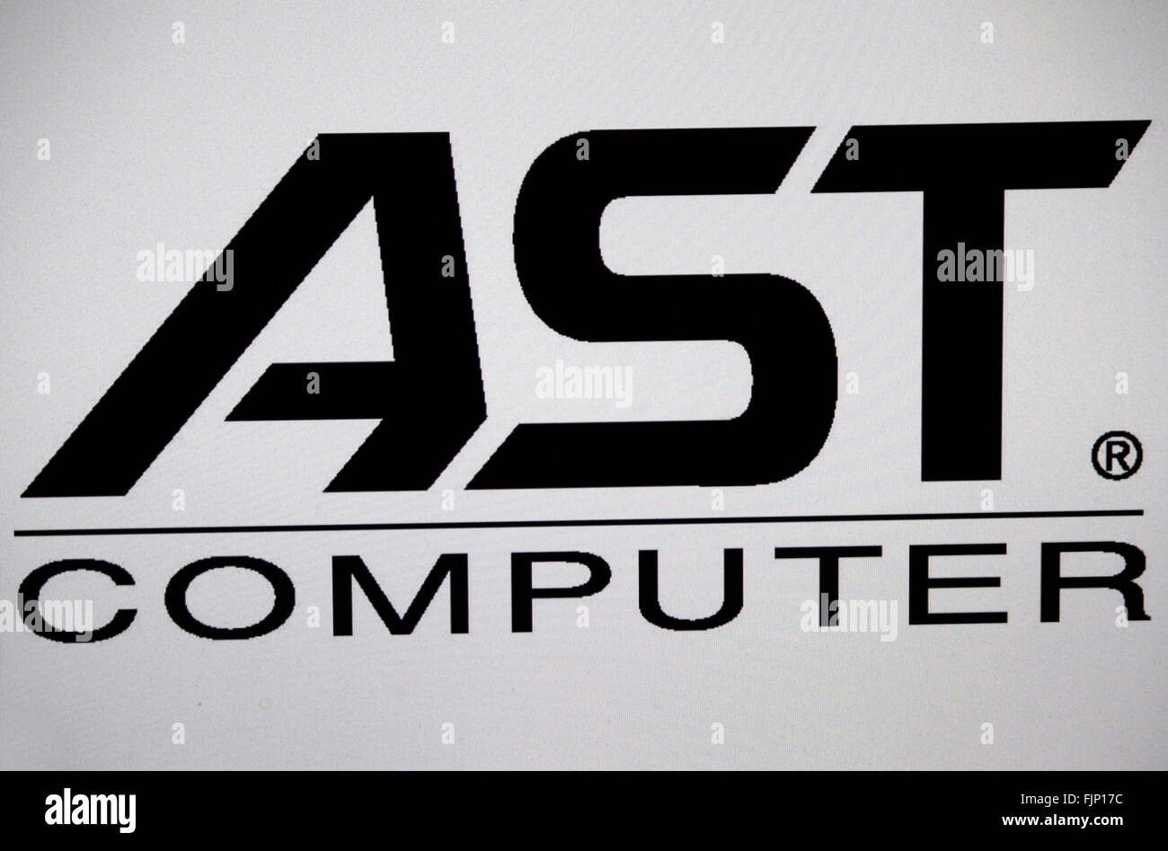 Markenname: 'Ast Computer', Berlin. Stock Photo