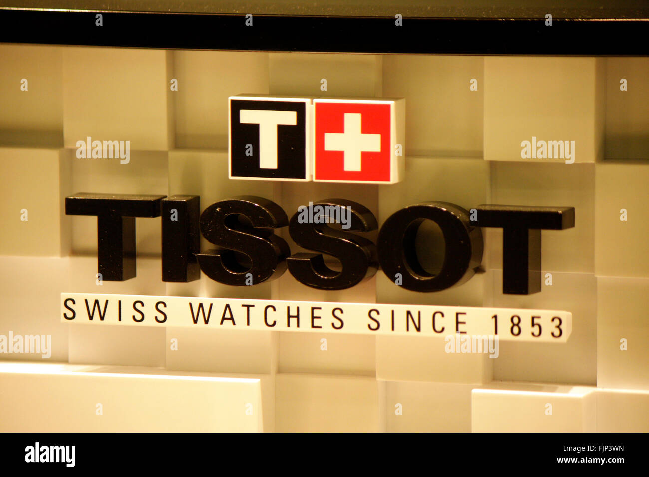 Markenname: 'Tissot', Berlin. Stock Photo
