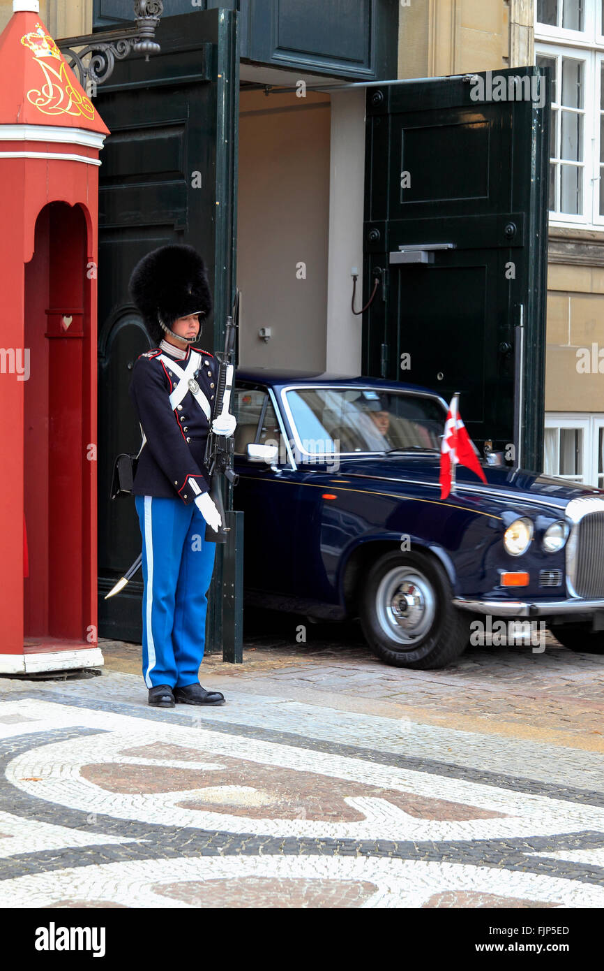 Car belonging to the Danish Royal Family, Copenhagen, Denmark Stock