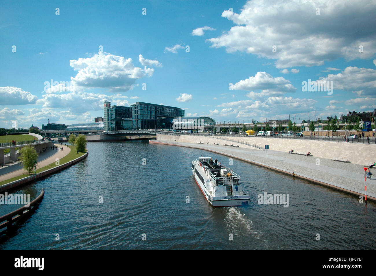 der neue Berliner Hauptbahnhof, Lehrter Bahnhof, 7. Juni 2006, Berlin-Tiergarten. Stock Photo