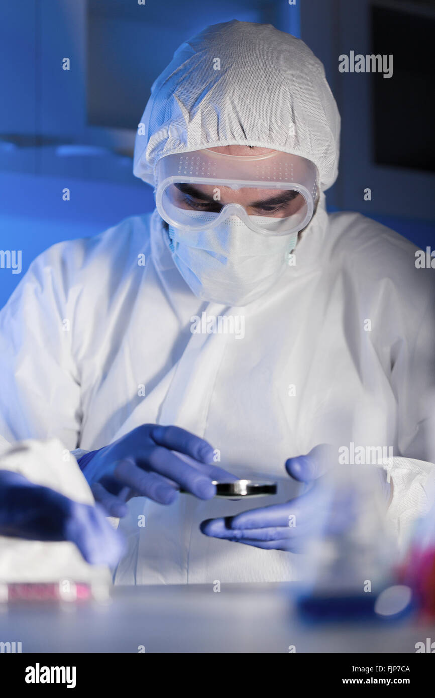 Male scientist holding test hi-res stock photography and images - Alamy