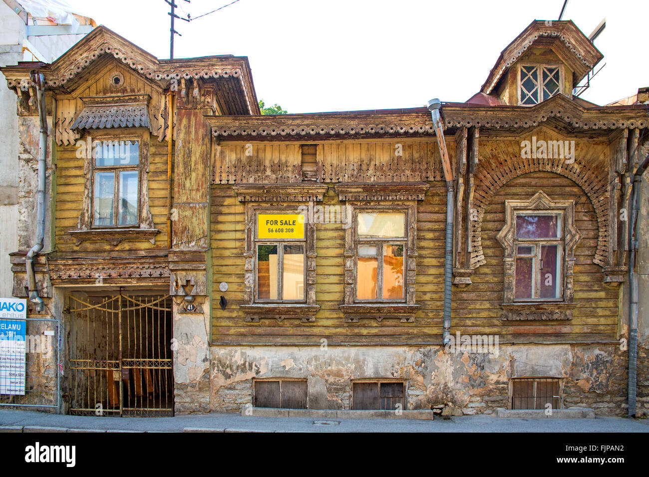 geography / travel, Estonia, Tallinn, Kadriorg, noble villas and summer holiday houses, wooden house, Additional-Rights-Clearance-Info-Not-Available Stock Photo