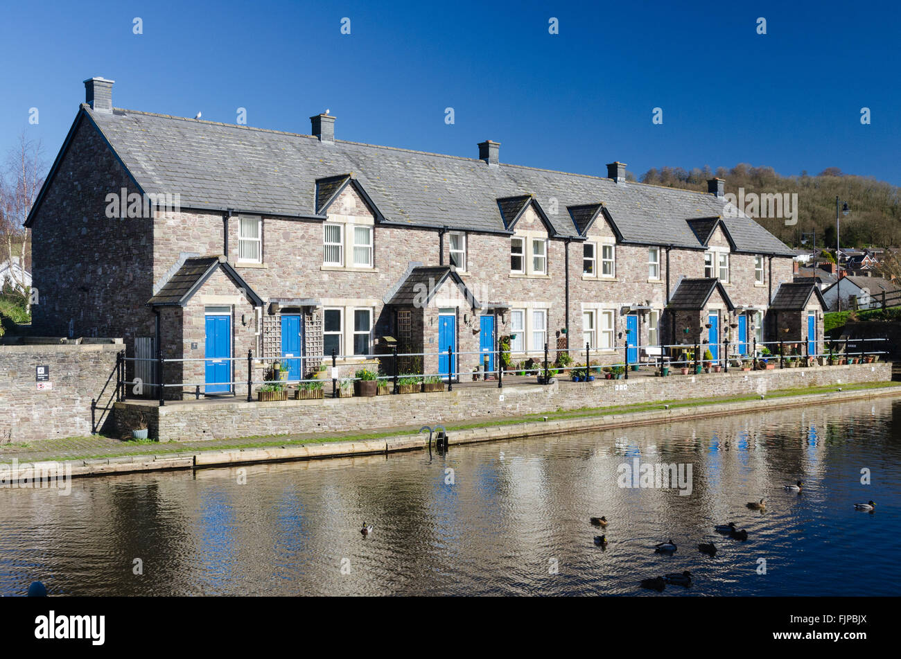 Canal Side Cottages Stock Photos Canal Side Cottages Stock