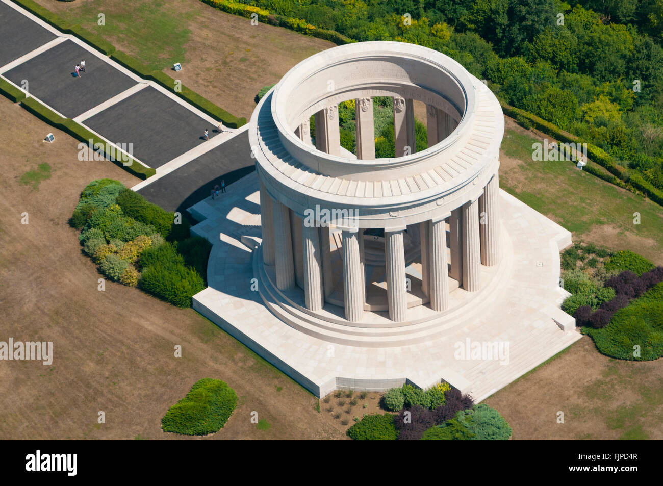 Meuse (55), Butte de Montsec, monument aux soldats americains de la premiere guerre mondiale  (vue aerienne)  // France, Meuse ( Stock Photo